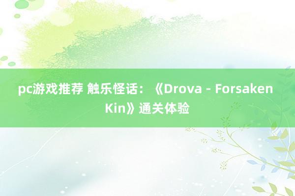 pc游戏推荐 触乐怪话：《Drova - Forsaken Kin》通关体验