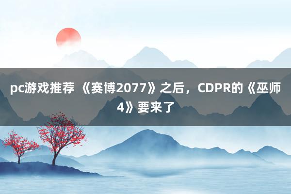 pc游戏推荐 《赛博2077》之后，CDPR的《巫师4》要来了