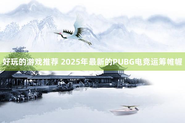 好玩的游戏推荐 2025年最新的PUBG电竞运筹帷幄