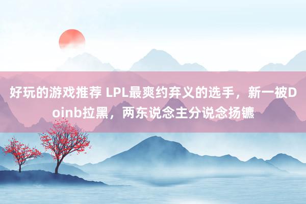 好玩的游戏推荐 LPL最爽约弃义的选手，新一被Doinb拉黑，两东说念主分说念扬镳